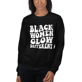 Black Women Glow Different Sweatshirt
